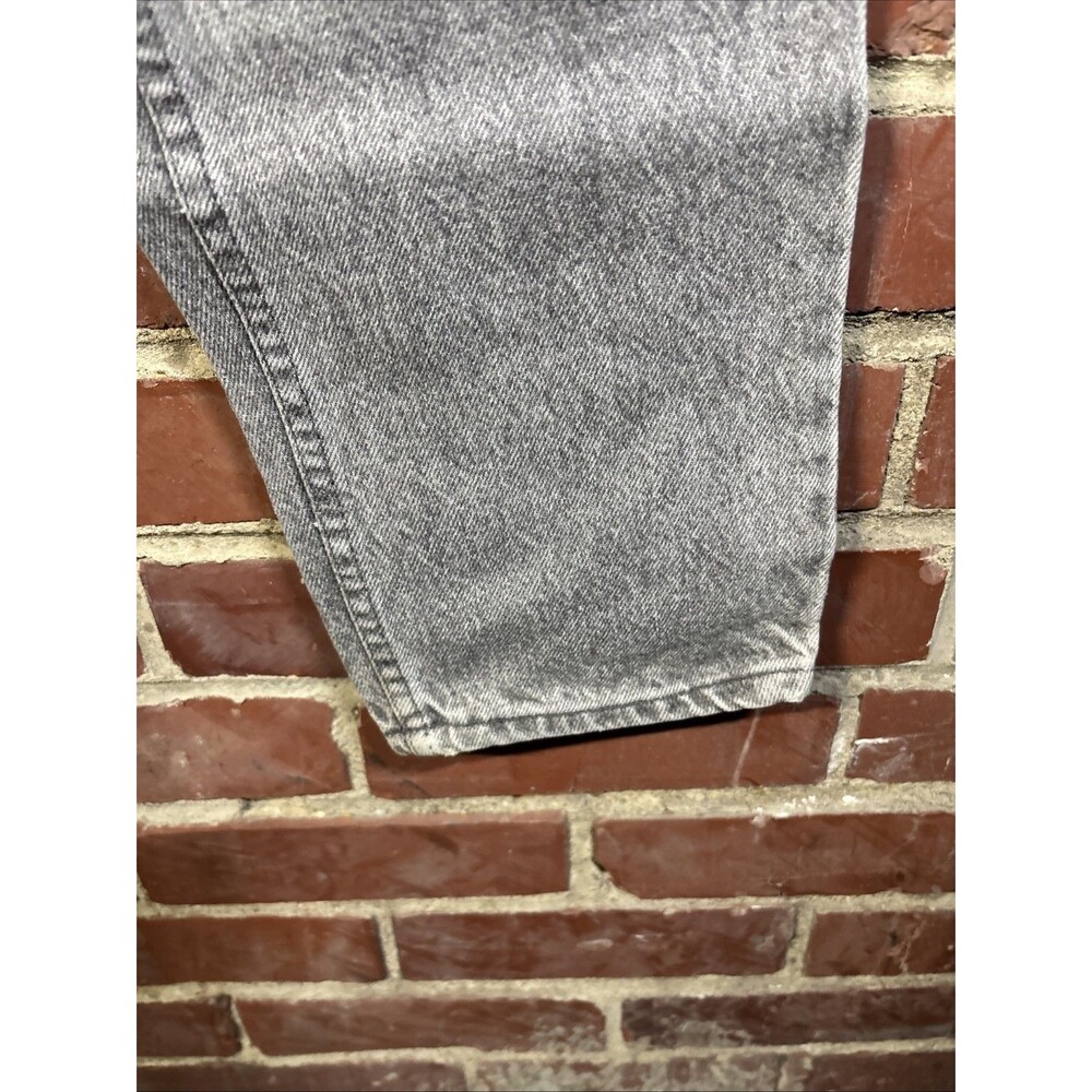Vintage 90s Levi's 550 USA Made Grey Acid Stone Wash Cut Tag W31 L30, Real 31x30 - Picture 3 of 8